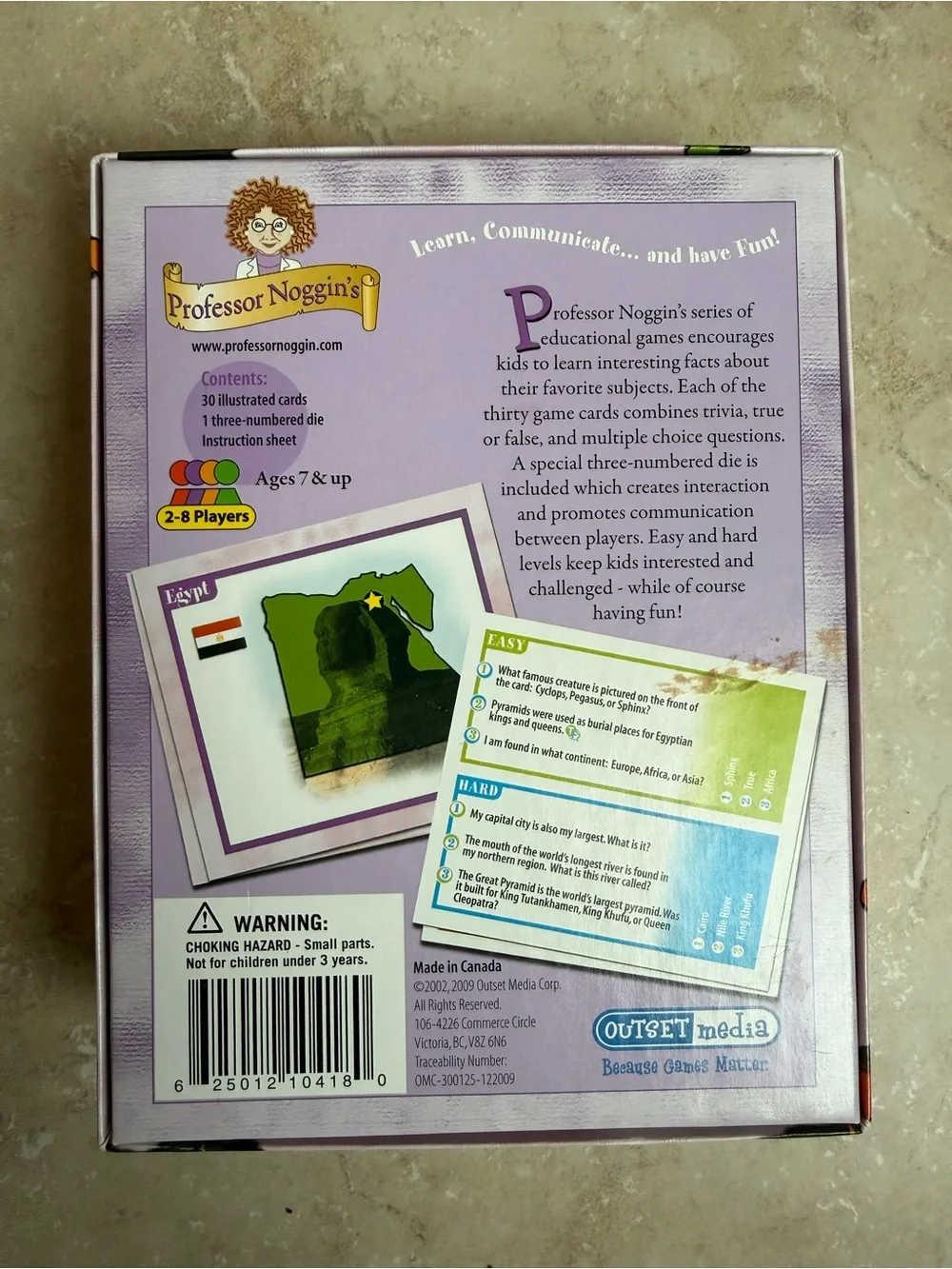 Card Game - Professor Noggin’s Countries of the World